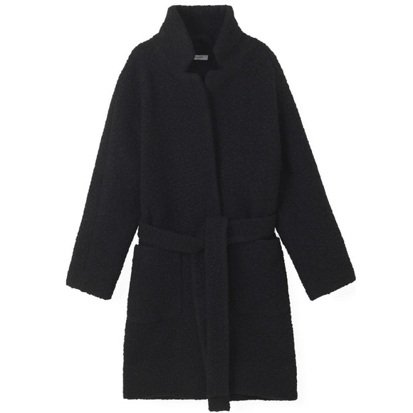 Ganni Jackets & Blazers - NWT Ganni Boucle Wool Coat Black M 8-10 40EU